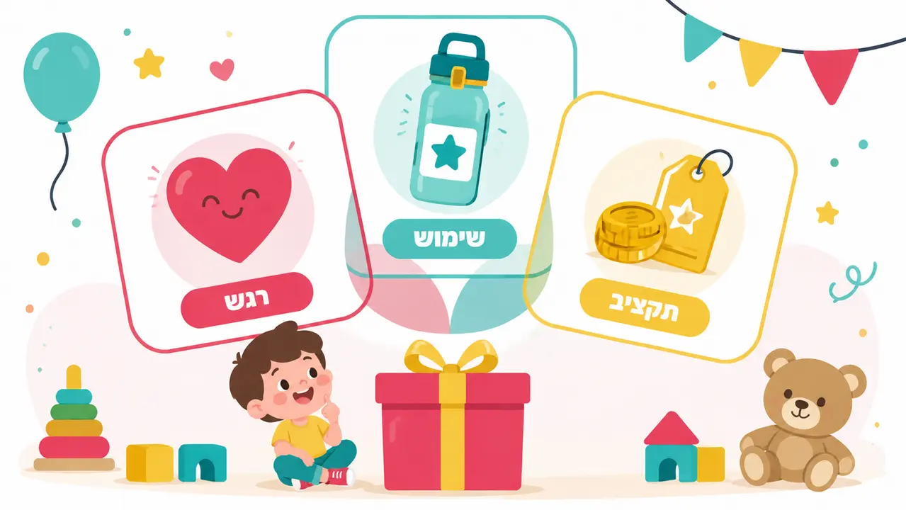 רעיונות מקוריים עבור מתנות ליום הולדת לילדי גן