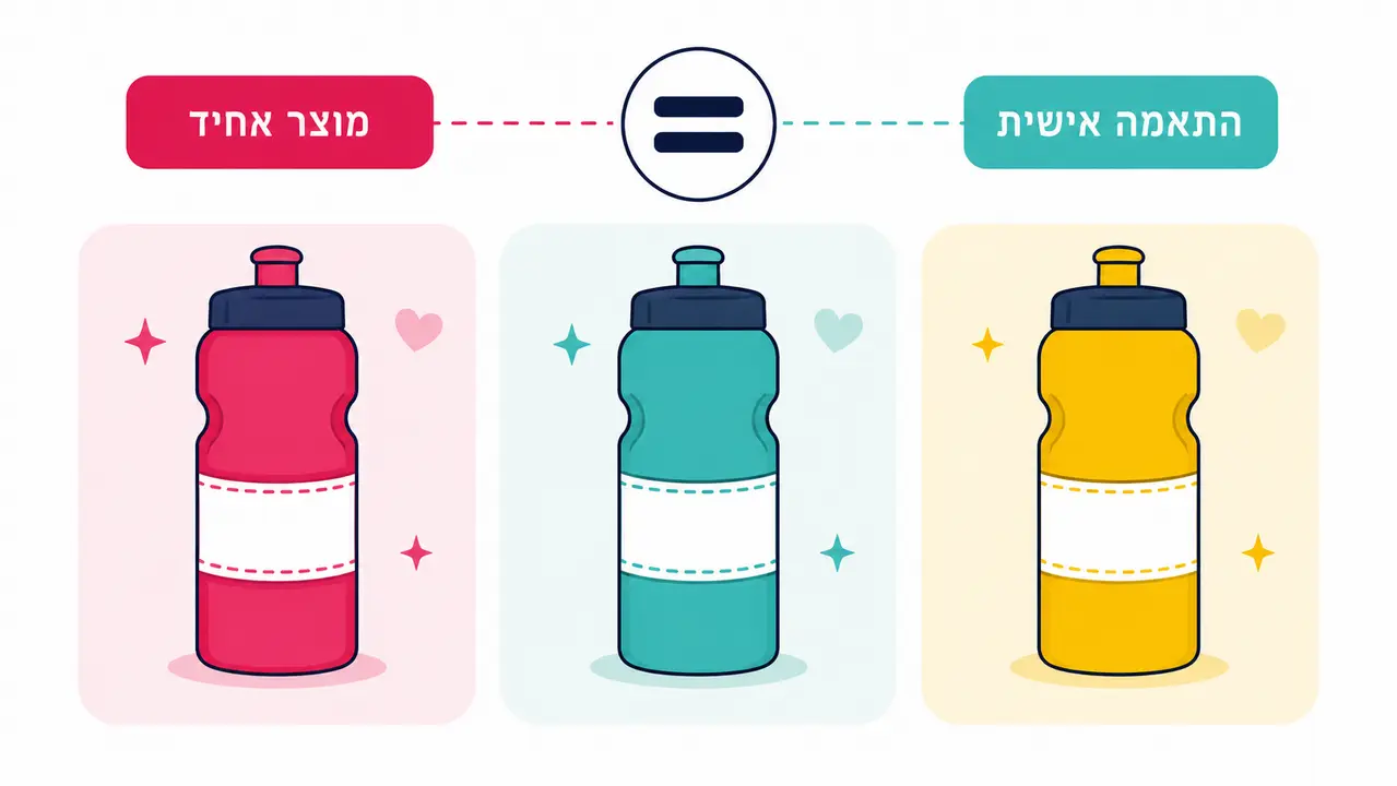 הזמנה מרוכזת של מתנות אחידות עם התאמה אישית לכל ילד