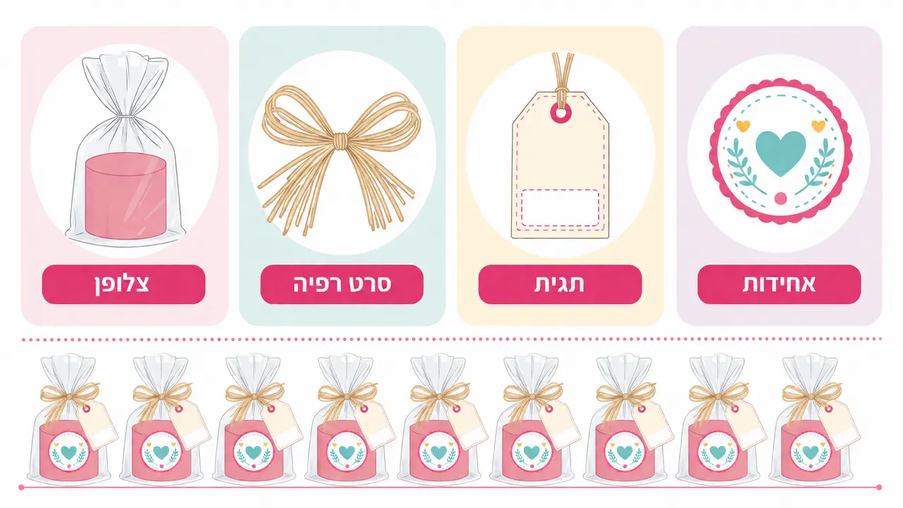 אריזת מתנות לגן חובה במראה יוקרתי