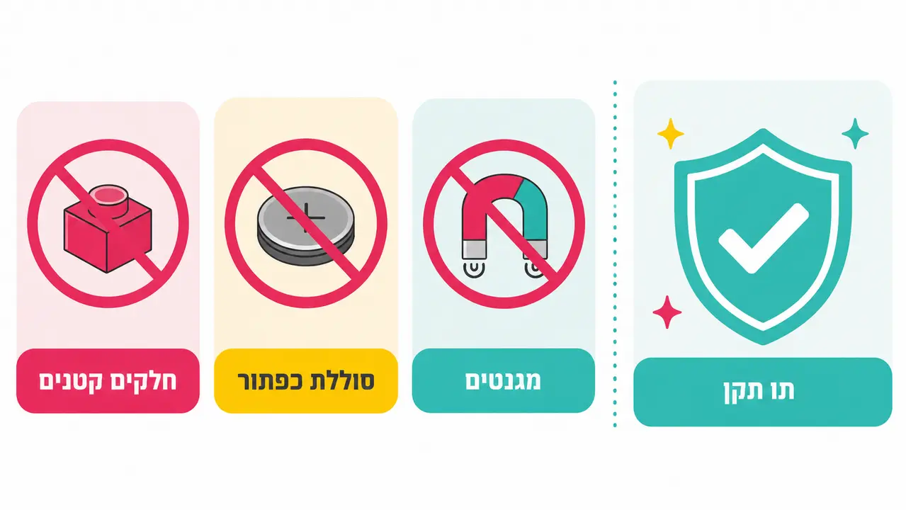 בדיקת בטיחות למתנות לגן חובה