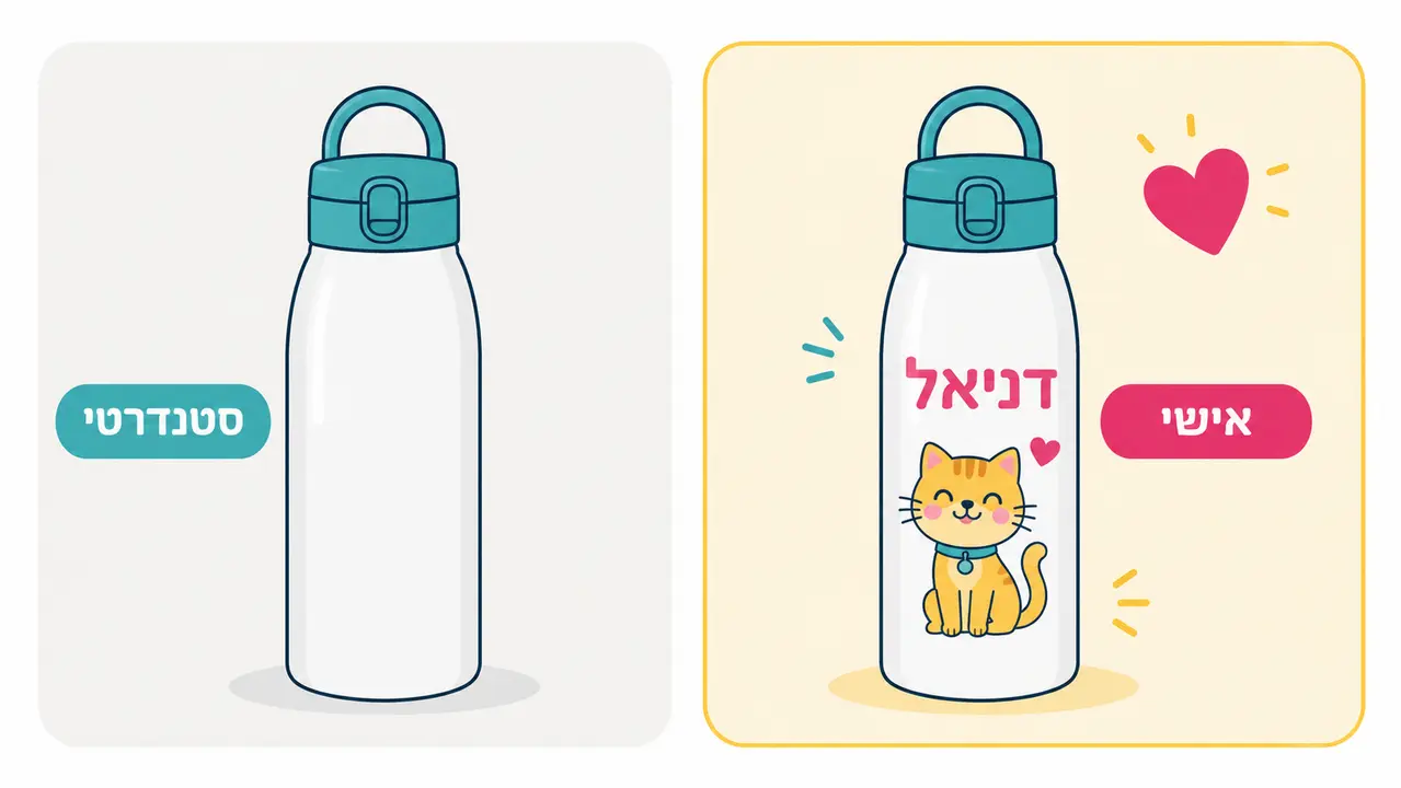 מהי מתנה אישית עם שם תמונה או איור ולמי היא הכי מתאימה