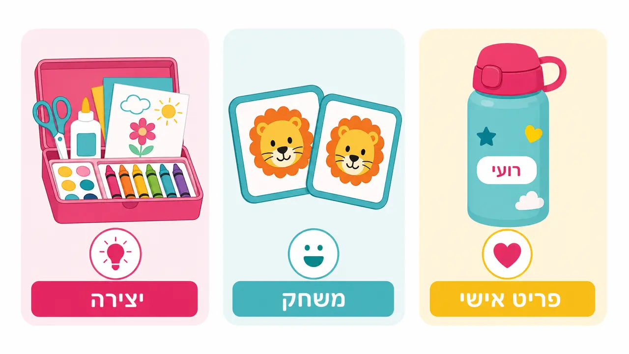 מה מתאים יותר בגיל 5 מתנת יצירה משחק או פריט אישי