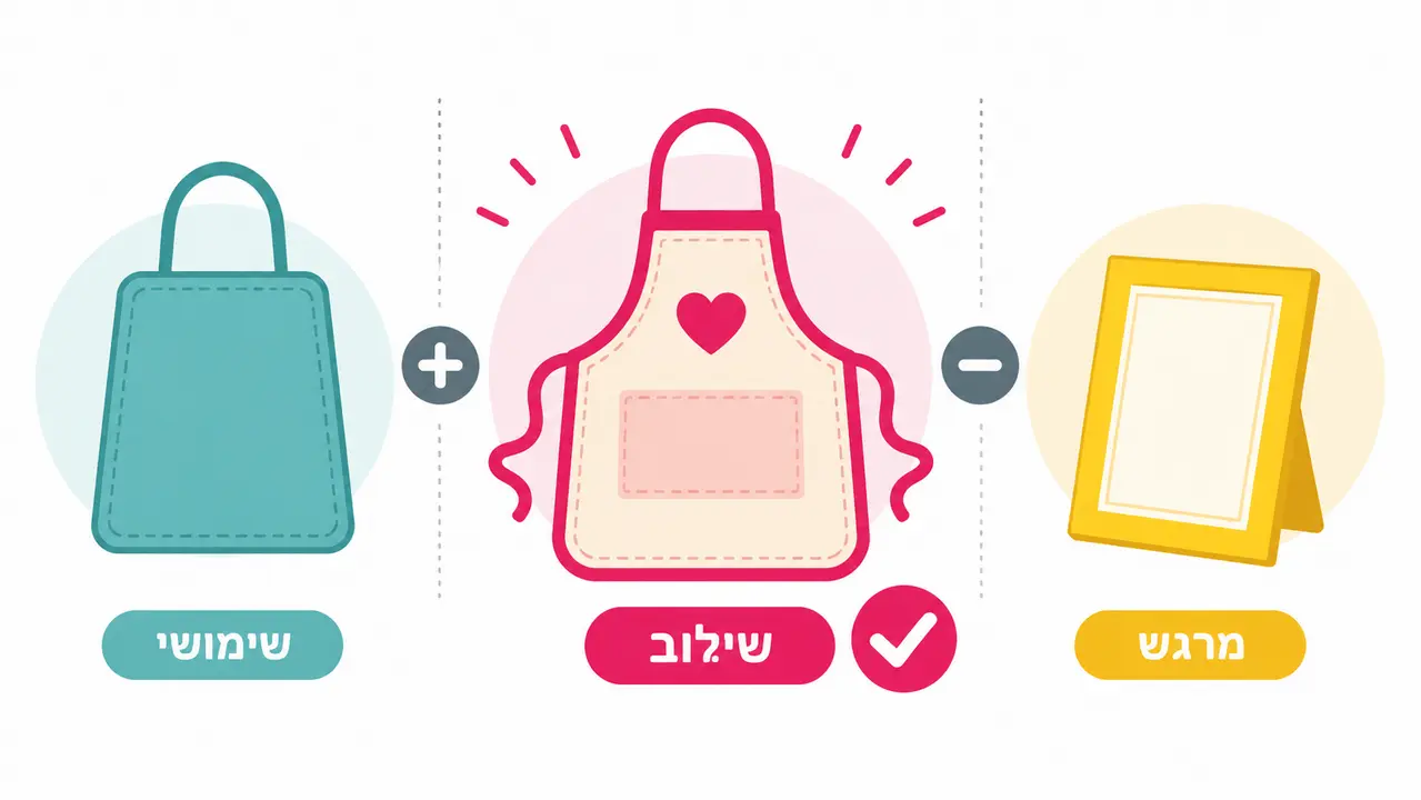 מתנה שימושית לעומת מתנה מרגשת לגן