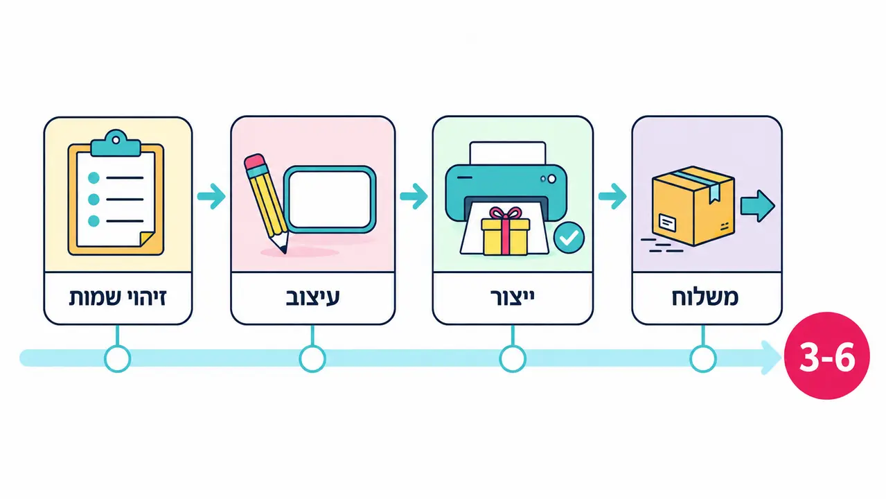 לוח זמנים להזמנה מרוכזת של מתנות לגן לפי לוח השנה החינוכי