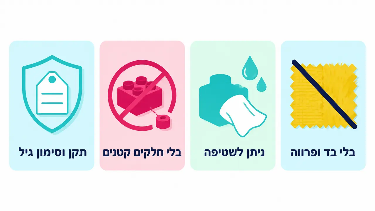 בדיקת בטיחות וניקיון במתנה חינוכית לגן
