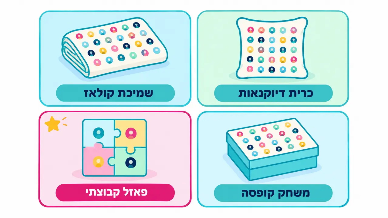 מתנות סוף שנה לגן לחיזוק שייכות וזיכרון קבוצתי