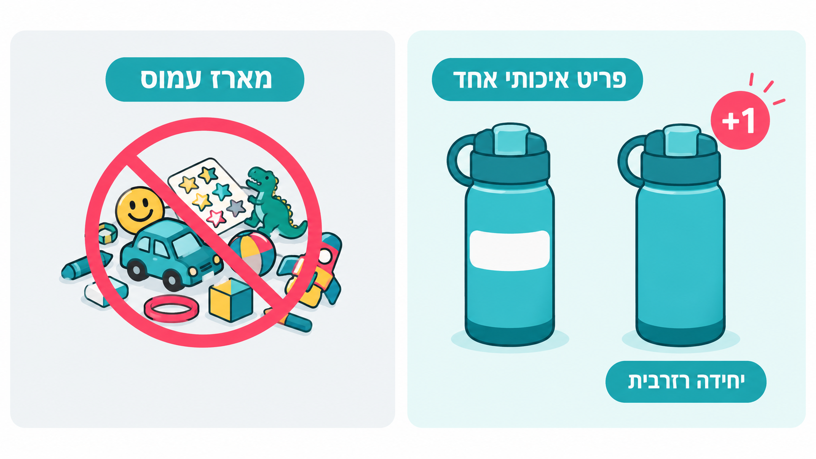 כמה יחידות מזמינים כשקונים מתנות לסוף שנה כיתה א?