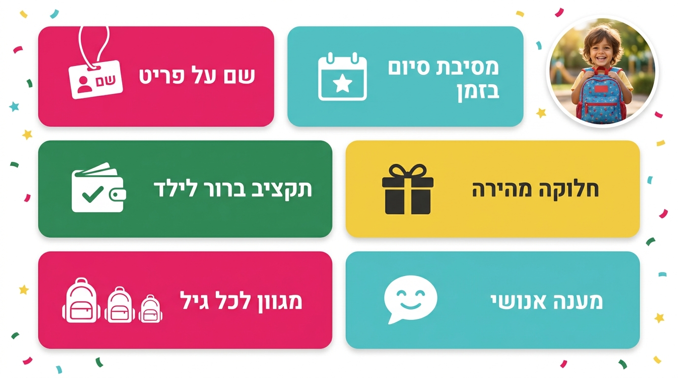 מיפוי צרכי הגן ופתרונות בפועל