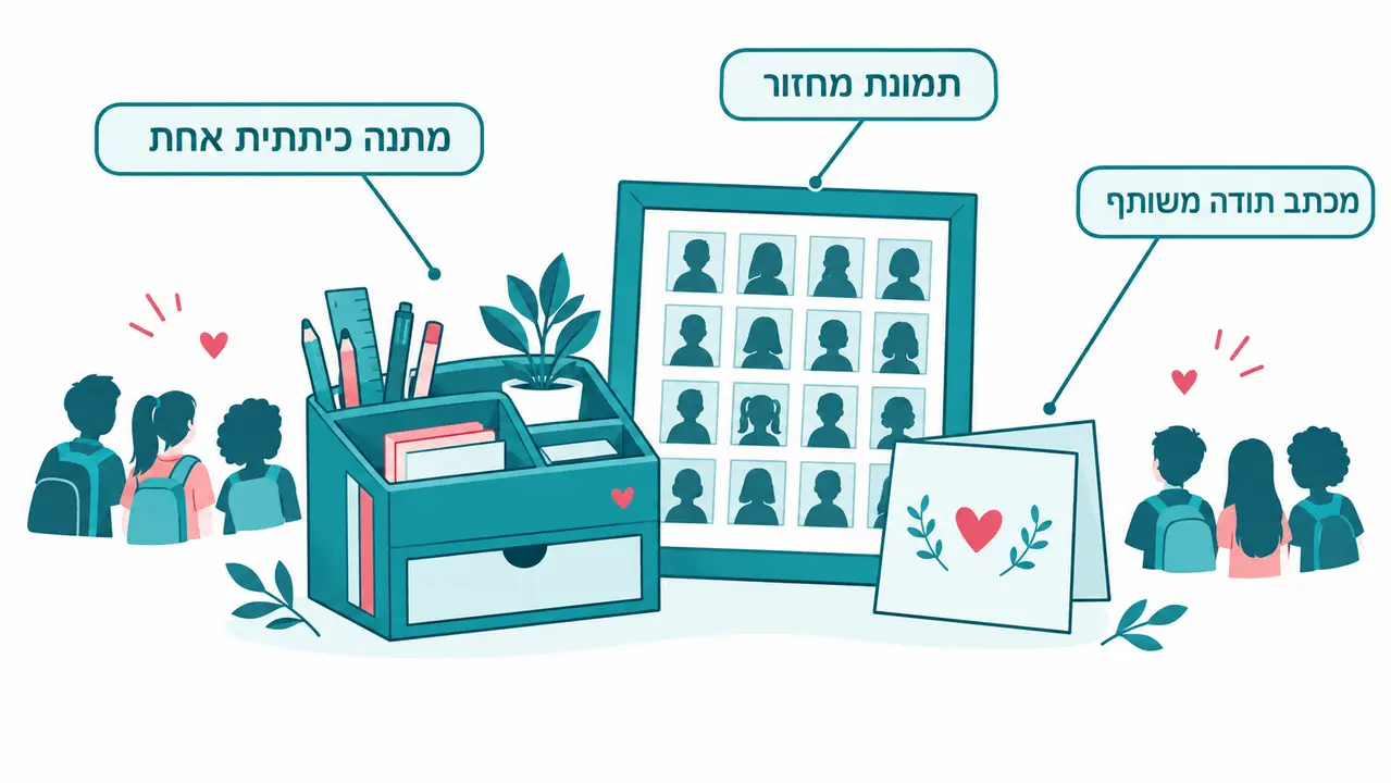 במה כדאי לבחור כמתנת פרידה מהמורה בסיום השנה?