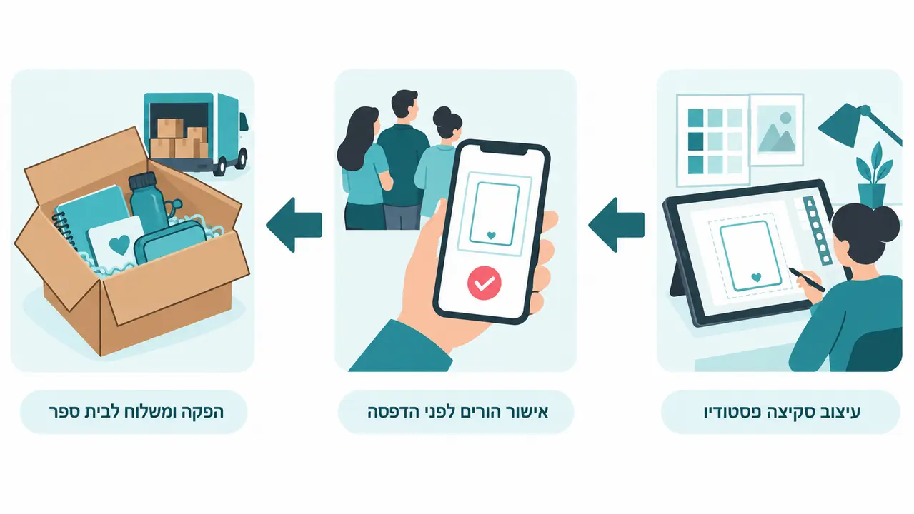 מי מעצב את המתנות שמגיעות לבתי הספר?